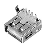 USB A母座90°無(wú)卷邊