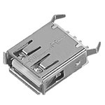 USB A母座180°直插15.0彎腳