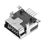 MINI USB 5P母座B Type 短體SMT前插后貼式